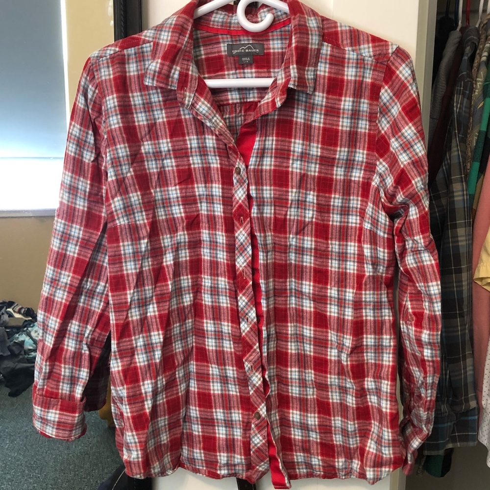 Eddie Bauer red flannel size L